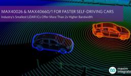 Maxim發布業界最小的LiDAR IC，帶寬提高2倍以上