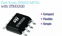 意法半導體推出首款8引腳STM32微控制器，可適用于簡單應用